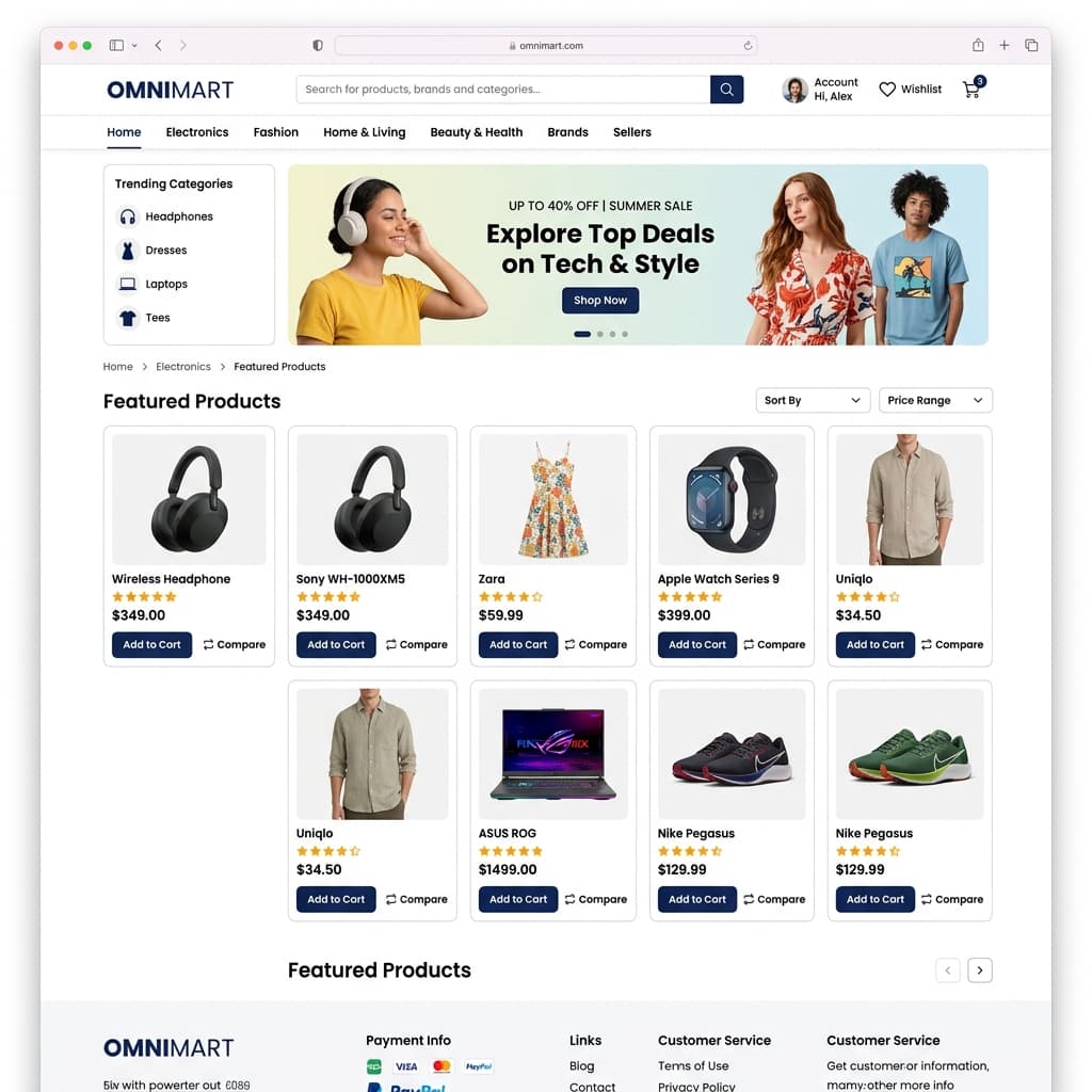 Multi-vendor eCommerce Store